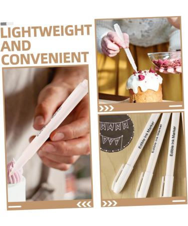 VINTORKY 4pcs Baking Pigment Pen Cakes Biscuits Edible Markers for Cookie Biscuit Marker Plastic White - Buy Online on GoSupps.com