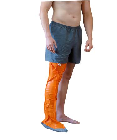 DRYPRO Waterproof Leg Cast Cover - Sized for Both Kids and Adults - Ideal for The Bath Shower or Swimming - Large Full Leg  (FL-18) Large (Pack of 1)