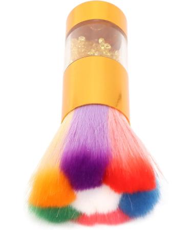 Verdant Touch Makeup Brush Rhinestone Inlaid Makeup Brush for Loose Powder Foundation and Nail Art Dust Removal Gold - Buy Online on GoSupps.com