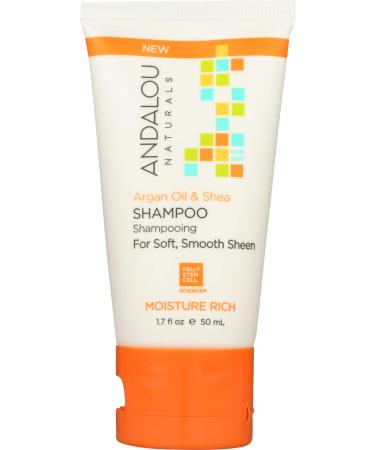 Andalou Naturals Shampoo Argan Oil & Shea 1.69 Fl Oz