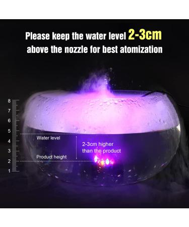 Roser Rose Ultrasound Fuels - 12 LED Three Color Gradient Atomizer Mist Maker with Removable Splash Protection for Halloween Water Wells - Buy Online on GoSupps.com