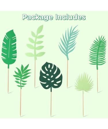 7 Pieces Tropical Palm Leaves Cake Toppers Palm Leaf Jungle Greenery Cake Topper for Adult Birthday Cake Cupcake Summer Tropical Theme Hawaii Themed Baby Shower Wedding Party Cake Tropical Jungle - Buy Online on GoSupps.com