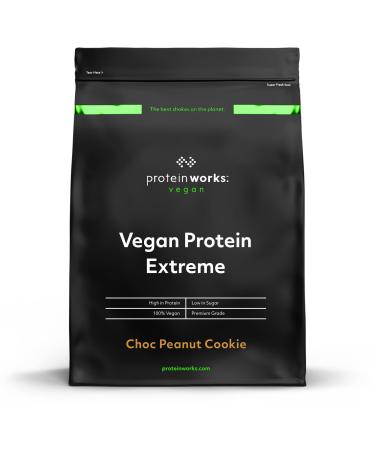 Protein Works - Vegan Protein Extreme |Vegan protein powder |With additional vitamins |Vegan protein powder |57 Servings |Chocolate-Erut Cookie |2kg chocolate-forednut cookie 2kg