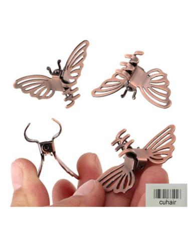 Cuhair 5pcs vintage alloy sheet metal punk women girls hair clips hair clips hair clip hair clip hair clip hair accessories butterfly pony