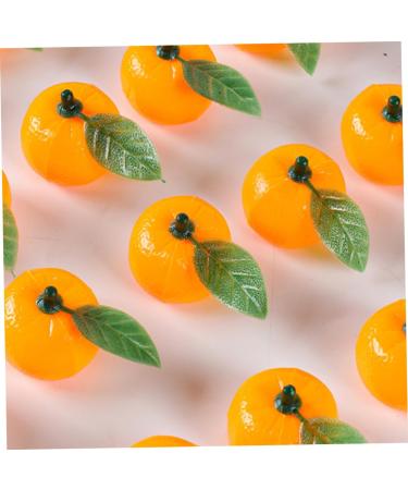 TOPBATHY 50pcs Simulated Mini Sugar Orange Ornament with Leaves Desktop Fake Fruit Decor Scene Adornment Birthday Decoration for Girl False Orange Decor Toddler Plastic Household - Buy Online on GoSupps.com