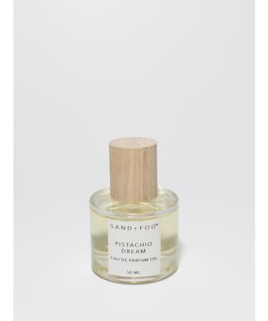 Sand + Fog Luxury Perfume Oil - Pistachio Dream - 50ml Rollerball Alcohol-free Cruelty Free Sulfate Free Paraben Free 1.69 Fl Oz (Pack of 1) Pistachio Dream