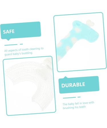 Buy Kombiuda 3-Piece Children's U-Shaped Silicone Toothbrush Set | Heated Eye Pads & Food-Grade Silicone Cleaning Tools for Kids | Safe & Effective Oral Care - Buy Online on GoSupps.com