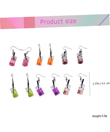 1 Pair Ear Dangle Funny Earbob Drop Earrings for Women Earings for Women Pendant Fruit Red Girl 4.5X0.8cm Purple - Buy Online on GoSupps.com