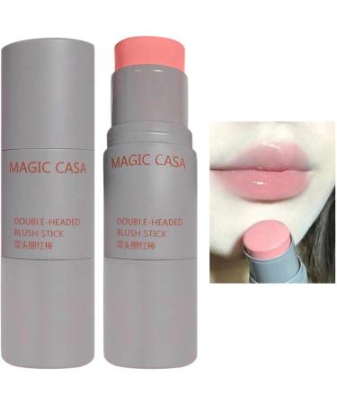 Cheek Stick Facial Makeup Double Headed Blusher Wand with Sponge Tip | Natural Looking Cheek Stick for Ladies of All Skin Tones Lips & Cheeks Makeup for Women Pochy Puff Puff - Buy Online on GoSupps.com