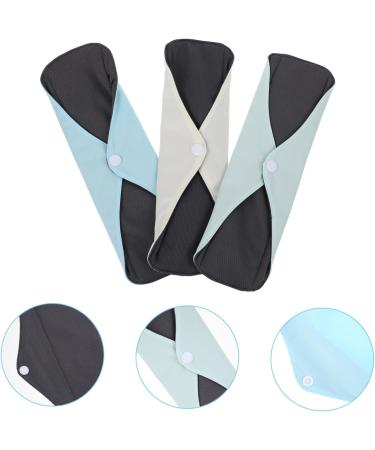 Hemoton 3Pcs Washable Cloth Menstrual Pads Set - Durable Sanitary Napkins for Women with Wings - Aunt Towel Liner Pul - Buy Online on GoSupps.com