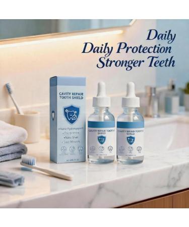 Nudenta Cavity Repair Tooth Shield with Nano-Hydroxyapatit Theobromine Nano Silver 60ML/2FL.OZ Dental Remineralization Liquid - Buy Online on GoSupps.com