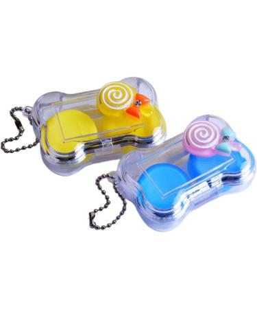 Partykindom Contact Lens Case - Stylish & Compact Organizer for Travel - Eye Lens Holder & Cosmetic Container - Durable Plastic for All Lens Types - Buy Online on GoSupps.com