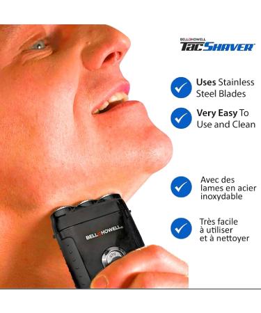 Bell+Howell TACSHAVER - Premium Moustache & Beard Trimmer | Shaver Seen On TV - International Shipping Available - Buy Online on GoSupps.com