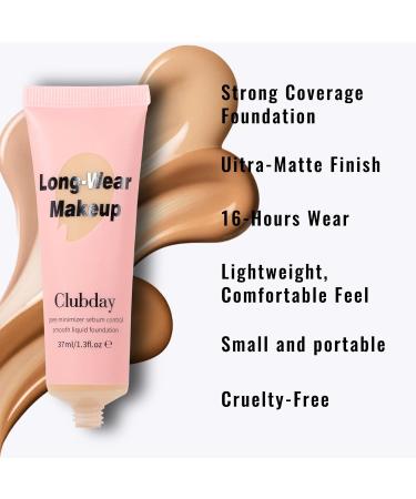 INTEROOKIE Natural Matte Makeup-Holding Concealer Foundation Sweat-Proof & Long-Lasting Oil Control Flawless Radiant Skin (2) - Buy Online on GoSupps.com