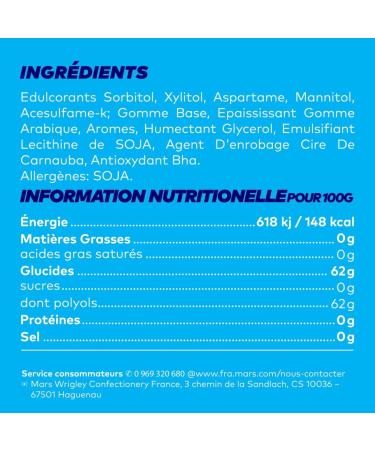 FREEDENT - Sugar-free Frosted Mint Chewing Gum - Large format containing 30 packs of 10 dragees - 420g - Buy Online on GoSupps.com