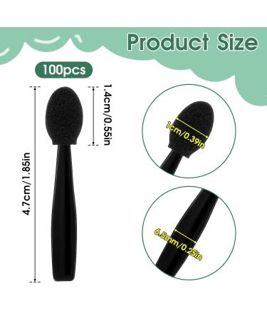 100PCS Disposable Eyeshadow Applicators - Dual-Sided Mini Brushes for Travel & Eye Makeup | Multipurpose Eye Shadow Sticks for Women - Buy Online on GoSupps.com