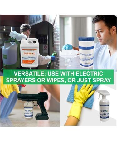 Premium Disinfectant for Sports & Fitness | Eliminate 99.9999% MRSA Viruses Bacteria | Residue-Free Safe for All Surfaces - Buy Online on GoSupps.com
