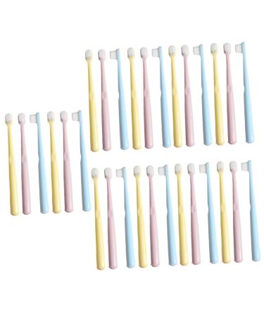 Ipetboom 30 piece of children's toothbrush travel toothbrush toothbrush for toddler teeth toothbrush soft children toothbrush household manual toothbrush set baby pp 1 piece (1 Pack) different colors x 5 pieces