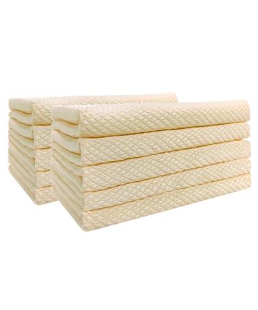 Becoler Kitchen Cloth Dish Towels Premium Dishcloths Super Absorbent Coral Velvet Dishtowels Nonstick Oil Washable Fast Drying Small Flour Sack Towels (Rose Gold One Size)