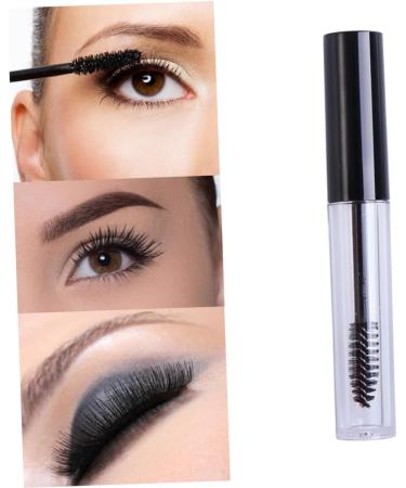 FOMIYES 10 Pcs Eyelash Brush Tube Black Lid Large Empty Tube Eyelash Serum Bottle Empty Eyelashes Bottle - Buy Online on GoSupps.com
