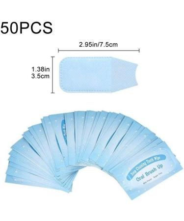 Wudaizhi 50pcs Disposable Teeth Deep Cleaning Wipes - Finger-Safe Oral Hygiene for Freshness | International Shipping - Buy Online on GoSupps.com