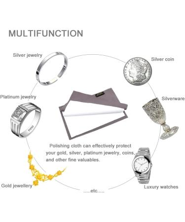JLKCTHH 2 PCS Professional Polishing Cloth Large Jewelry Cleaning Cloths - 100% Cotton Double-Sided for Gold, Silver, Platinum - Buy Online on GoSupps.com