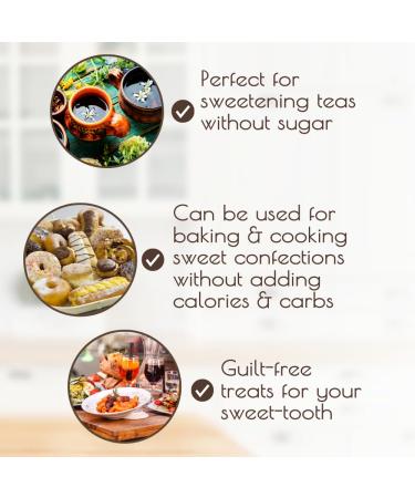 Darsa Organics Pure Stevia Powder 16 oz - Smooth Natural Sweetness with Reduced Bitter Aftertaste, USDA Organic Stevia Extract for Baking & Beverages, Zero Calorie Sugar Substitute, No Additives, Vegan - Buy Online on GoSupps.com