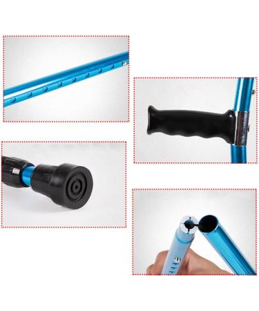Crutches for Adults Medical Forearm Crutch 10 Stops Adjustable Comfortable On Wrist Foldable Crutch Shock Absorbing Comfy Grip for Men Women and Teens decorate Warm life Selfless dedication - Buy Online on GoSupps.com