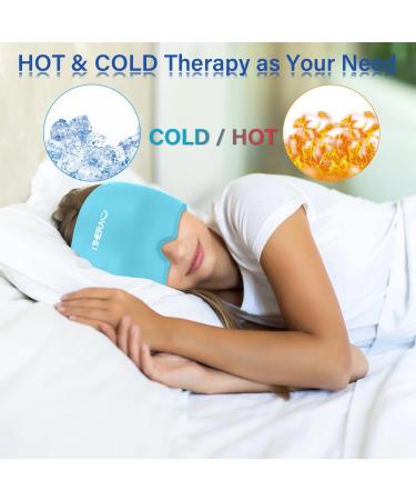 I-THERA-U Migraine Relief Cap 2pcs - Reusable Headache Hat for Tension, Sinus, Stress Relief - Odorless Cold Cap for Migraine - Blue - Buy Online on GoSupps.com