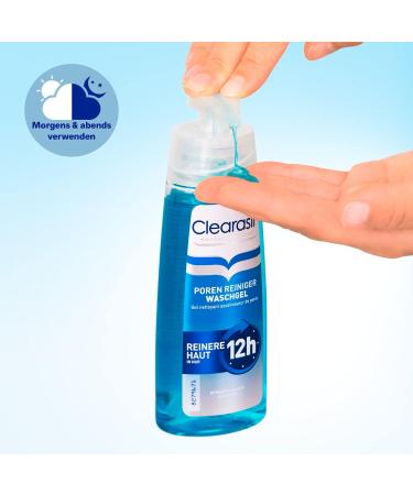 Clearasil Pores Cleaning Washing Gel - 6-Pack (200ml Each) for Acne Blackheads & Clear Skin - International Shipping - Buy Online on GoSupps.com