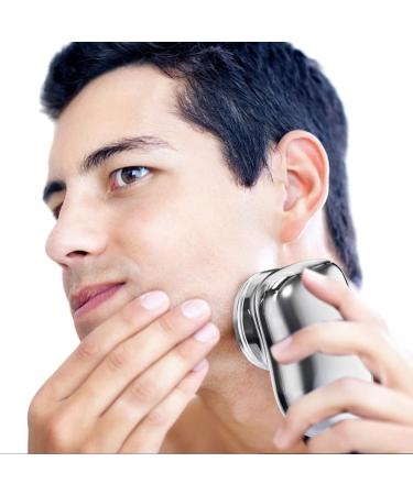 Portable Mini Electric Shaver - USB Rechargeable Low Noise Perfect for Travel - Ideal Father's Day Gift for Men & Boys Green - Buy Online on GoSupps.com