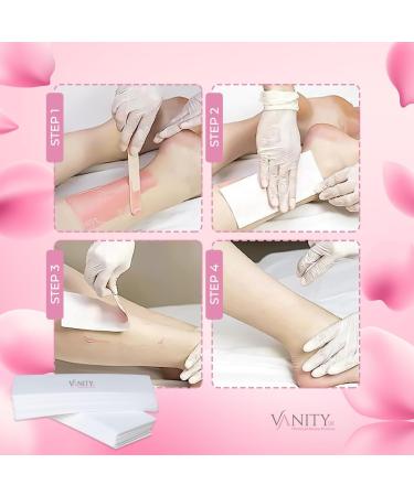 Vanity UK 100 pcs Paper Wax Strips Salon Professional Quality Waxing - Buy Online on GoSupps.com