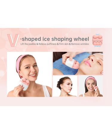 2-in-1 Ice Roller for Face Skin Care Tool - Cold Facial Massager for Eye Puffiness & Pain Relief (Pink) - Buy Online on GoSupps.com