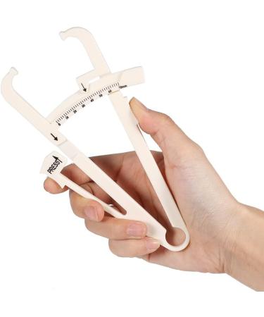 Body Fat Tester Caliper Skinfold Measurement Tool - White - Buy Online on GoSupps.com