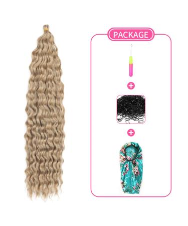DSoar 26 Inch Deep Twist Crochet Hair - Ocean Wave Curly Bohemian Braids | 3 Packs Synthetic Hair Extensions for Women & Girls - Buy Online on GoSupps.com