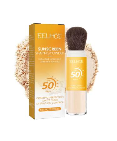 HADAVAKA Translucent SunscreenInfused Setting Powder Oil Control Natural Matte Finish Mineral Brush with Light Breathable Formula for All Skin Types 1PC