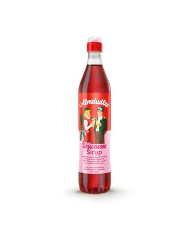 Almdudler Skiwasser Sirup - 1 x 700 ml raspberry lemon beverage syrup - results in approx. 7 liter soda - ski huts lemonade ski water 700 ml (1 Pack)