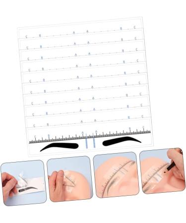  HAKIDZEL 50Pcs Eyebrow Positioning Ruler Eyebrow Shaping Template Eyebrow Ruler Sticker Eyebrow Template Eyebrow Stencil Eyebrow Shaper Kit - Buy Online on GoSupps.com
