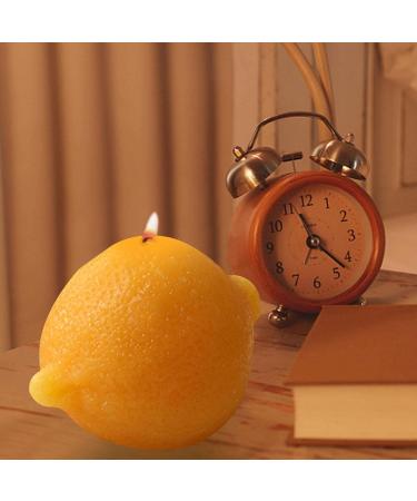 Fruit-Shaped Lemon Scented Candle | Cute Soy Wax Aromatherapy & Decorative Craft for Birthdays Weddings & Home - Buy Online on GoSupps.com