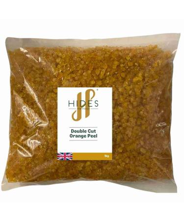 Hides Fine Foods - Double Cut Orange Peel 1kg - GMO Free - Suitable for Vegetarians - Baking - Desserts - Decorating - Cakes - Cookies - Tart - Mincemeat - Mince Pies - Panettone - Christmas Cake