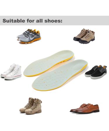 Memory Foam Insoles for Men Women & Kids - Arch Support Cushion & Pain Relief - Shock Absorbing Shoe Inserts (Size S - Buy Online on GoSupps.com