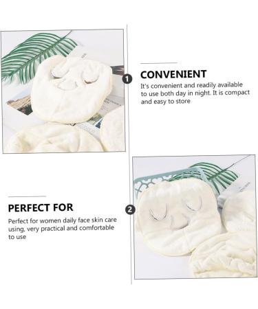 Beavorty Serviette Faciale Corail paisse Masque Visage Hydratant et Rafra chissant Bandeau R glable Trois Trous pour Femmes Soins Quotidiens Spa - Buy Online on GoSupps.com