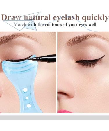 Ladies Eyeliner Template Mould | 2 Pcs Makeup Eyelash Tool for Women Girls - Buy Online on GoSupps.com