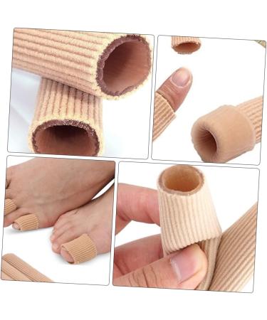 DOITOOL 2pcs Gel Finger Toe Silicone Bandages Thumb Protector - Flesh Color - Buy Online on GoSupps.com