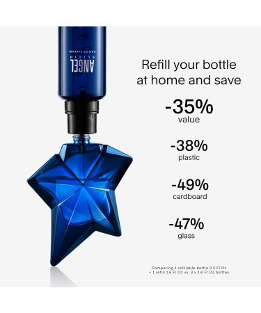 Mugler Angel Elixir - Eau de Parfum - Women's Perfume - Floral & Woody - With Sandalwood Amber and Vanilla - Long Lasting Fragrance 3.3 Fl Oz (Pack of 1) - Buy Online on GoSupps.com