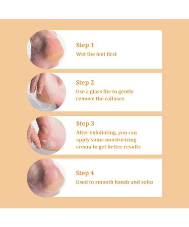 Nano-Footwear: Double-Sided Portable Footfish Glass for Dead Skin Removal | Wet & Dry Use for Cracked Dry Feet - Buy Online on GoSupps.com