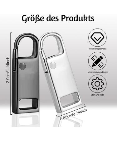 12-Piece Metal Zipper Repair Set - Universal Replacement for Suitcases Jackets Backpacks & Bags - Buy Online on GoSupps.com