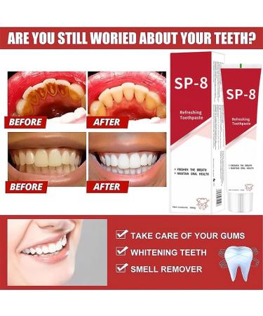 SP8 Probiotic Toothpaste - Ultra Whitening & Dental Care | International Shipping Available - Buy Online on GoSupps.com