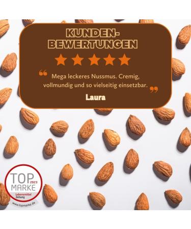 3Bears Almond Butter | 100% Roasted Nuts | Gluten-Free & Vegan | Creamy Flavor | 4 x 250g - Shop Internationally - Buy Online on GoSupps.com