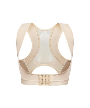 Summer Invisible Posture Corrector Adult Girls Back Support Spine Brace Straighten Correction Belts Anti-Hunchback for Health Care XL Beige